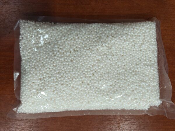 PERLAS COMESTIBLE BLANCAS PAQUETE 1KG N. 4MM