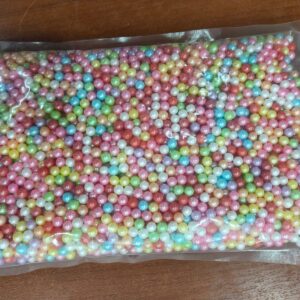 PERLAS COMESTIBLE MULTICOLOR PAQUETE 1KG N. 6MM
