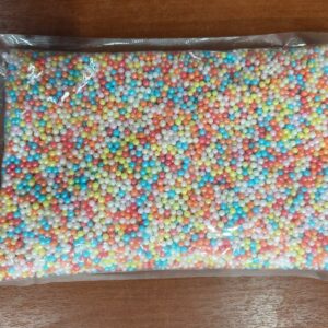 PERLAS COMESTIBLE MULTICOLOR PAQUETE 1KG N. 4MM