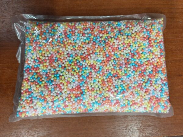 PERLAS COMESTIBLE MULTICOLOR PAQUETE 1KG N. 4MM