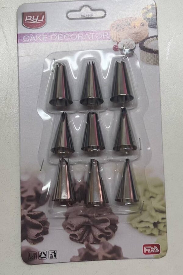 SET 9 PICOS ACERO REPOSTERIA