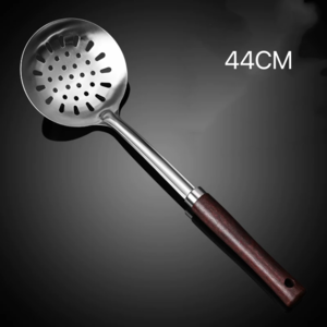 ESPUMADERA ACERO REFORZADO MANGO MADERA 14C5