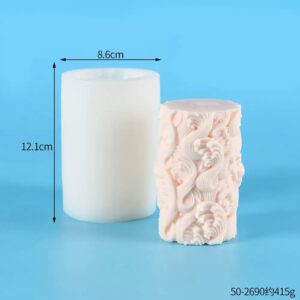 MOLDE SILICONA TUBO P/ VELA H25-001I10