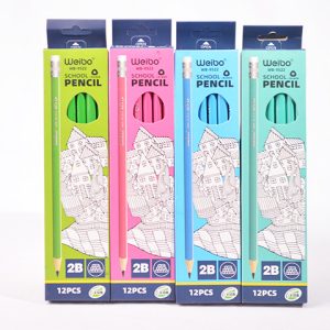 PACK 12 LAPICES NEGROS c/GOMA  WB-9522 (815018)