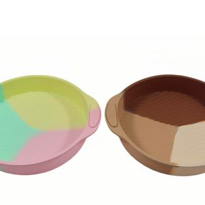 MOLDE SILICONA TRICOLOR TORTERA 22cm H26-013Q12