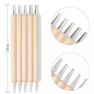 SET X5 BOLILLO DOBLE ACERO PORCELANA FRIA Y REPOSTERIA G28-027I5