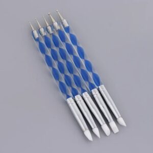 SET X5 PINCEL SILICONA CON BOLILLO ACERO PARA REPOSTERIA Y CELANA FRIA G08-019B7