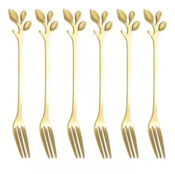 PACK X6 TENEDORES HOJA 12.5CM