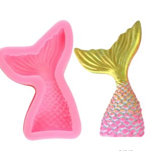 MOLDE SILICONA COLA SIRENA 9CM G72-040C20