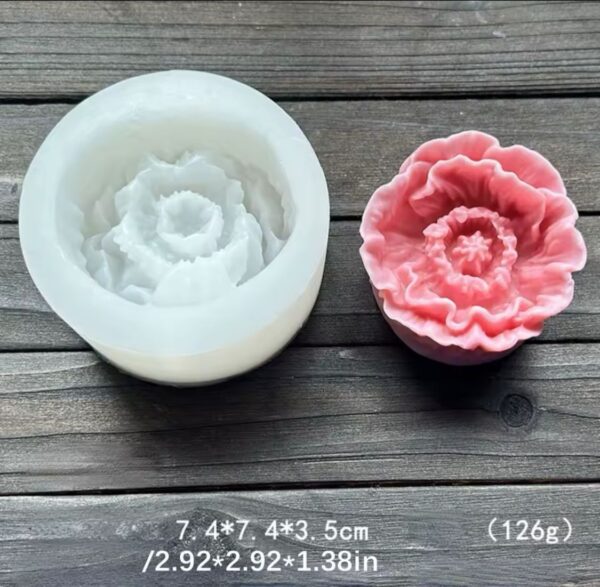 Molde de Silicona p/ VELA Flor H11-012F7
