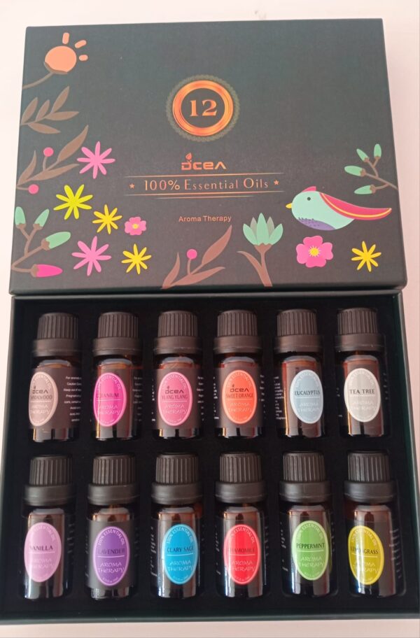 set de 12  aceites esenciales