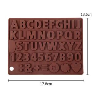 Molde de chocolate con letras en inglés