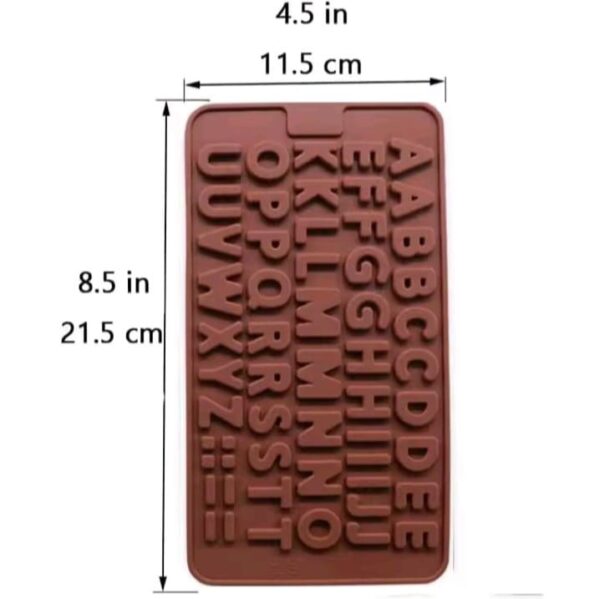 Molde chocolate letra mayúscula