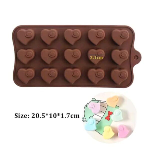 Molde bombón corazón
