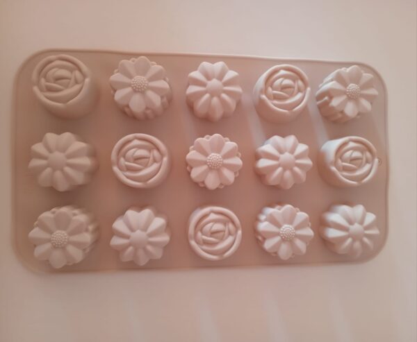 Molde de silicona forma de flores