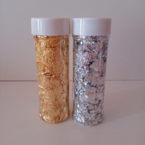 Papel dorado y plateado comestible