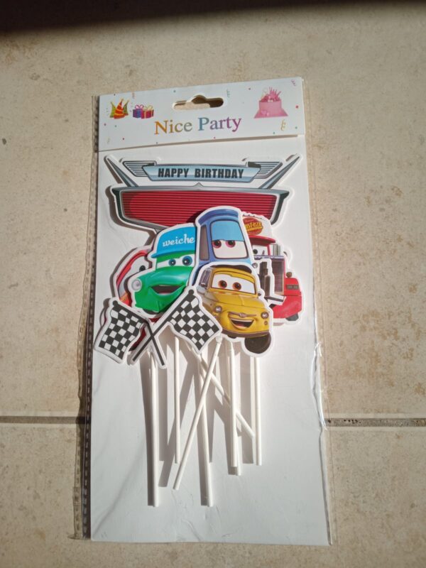 decoración para tortas de cars
