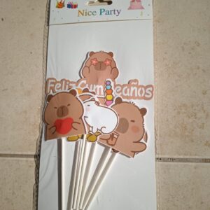 decoración para tortas de capibara