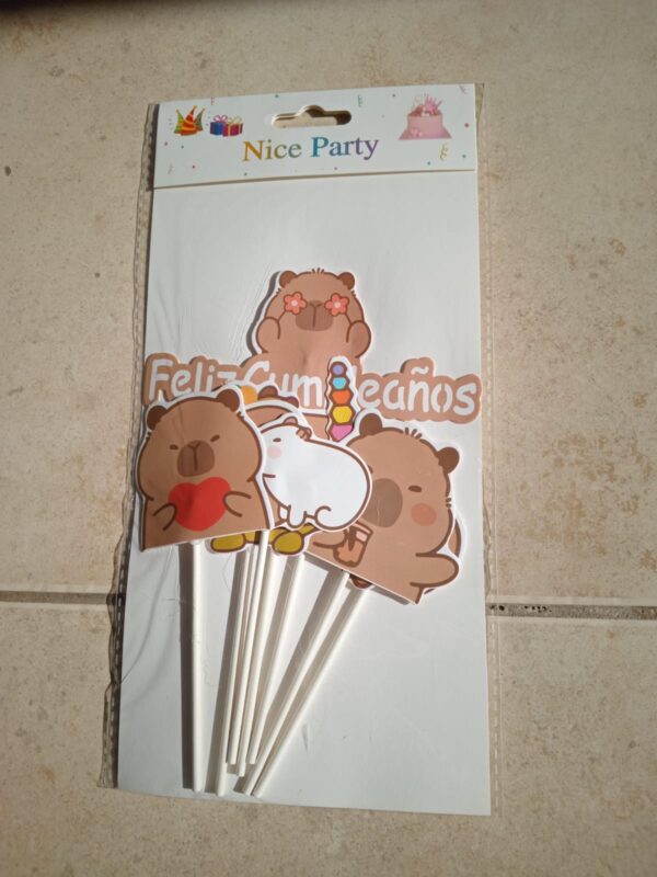 decoración para tortas de capibara