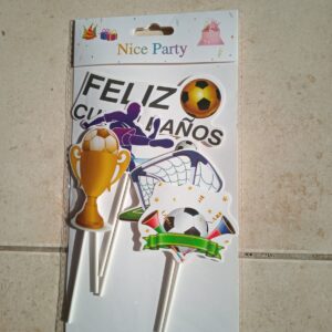 decoración para tortas de fútbol