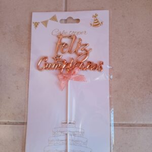 letrero feliz cumpleaños para torta