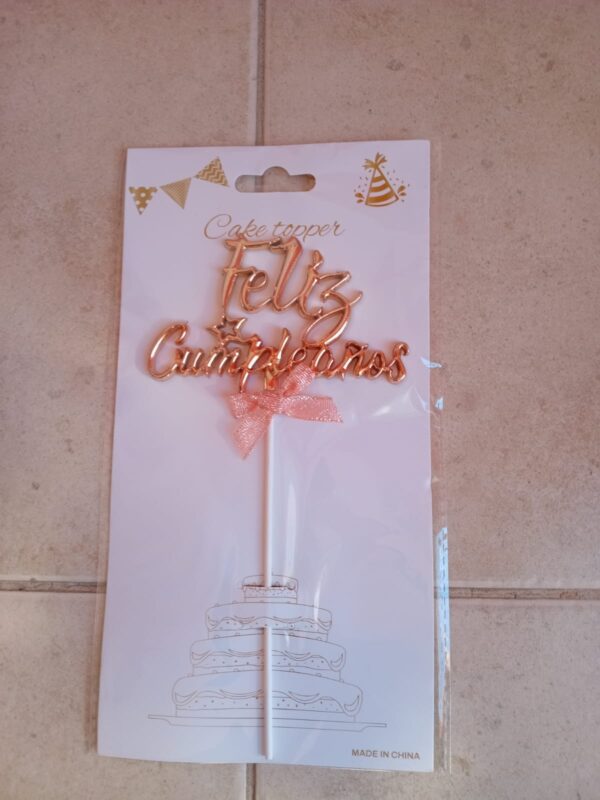 letrero feliz cumpleaños para torta