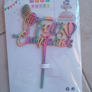 decoración para torta feliz cumpleaños